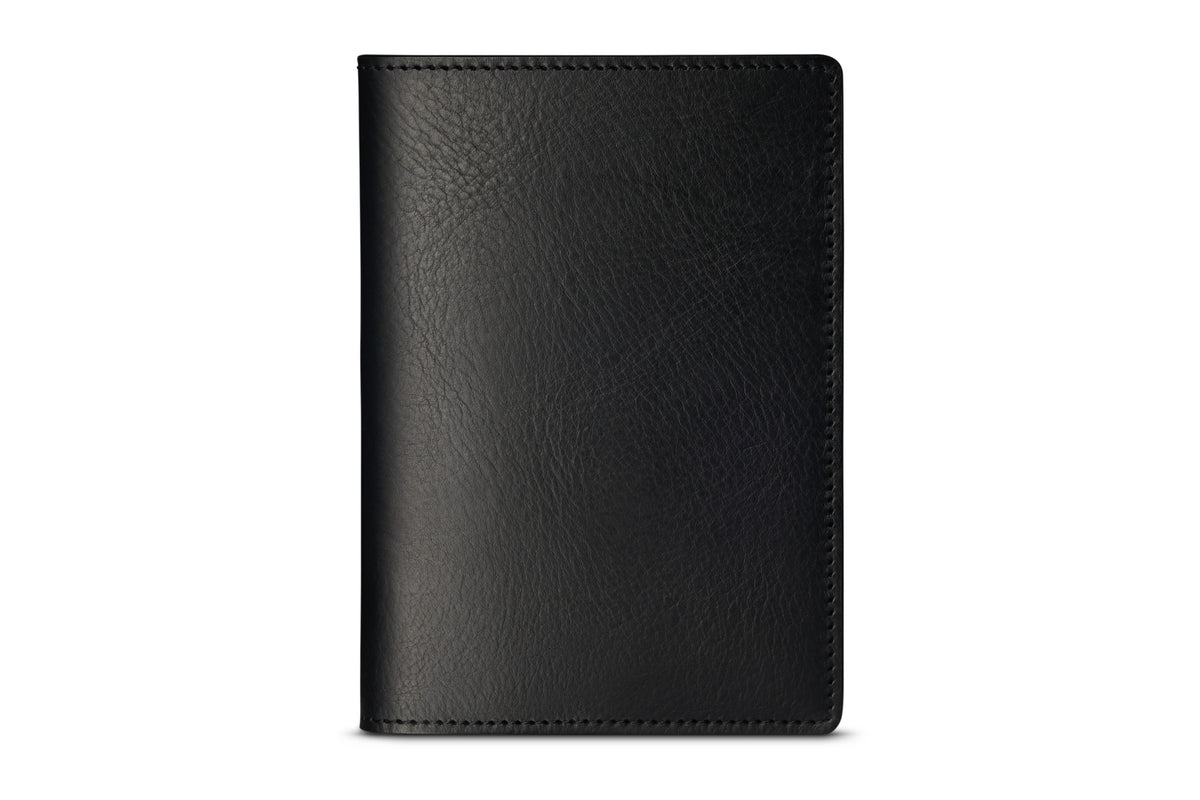 Passport Wallet | Black Leather Passport Cover | Bennett Winch