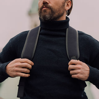 Black Leather Backpack for Men  Handmade Genuine Black Leather – Bennett  Winch