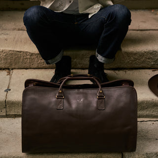 Tuscany Leather Antigua Travel Leather Duffle/ Garment Bag